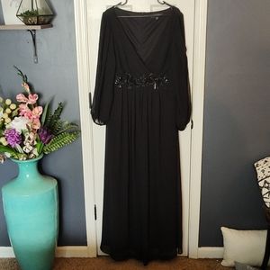 Black Semi-formal bridesmaid dress